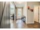 Inviting foyer with hardwood floors, barn doors, and charming decor at 2845 Jims Ne Rd, Marietta, GA 30066