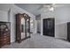 Cozy carpeted bedroom showcasing a large wardrobe and black closet at 3759 Maryhill Nw Ln, Kennesaw, GA 30152