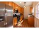 Efficient kitchen with stainless steel appliances and ample cabinet space at 5087 Fairmont Se Rd, Smyrna, GA 30082