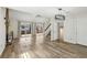 Spacious living room showcasing an open layout, fireplace, and deck access at 1069 Falling Water Se Dr, Smyrna, GA 30080