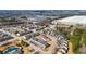 An aerial view of the townhome community near an industrial warehouse building at 2502 Capella Sw Cir, Atlanta, GA 30331