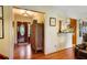 Inviting foyer with hardwood floors, a decorative door, and ample natural light at 415 S Woodland Sw Dr, Marietta, GA 30064