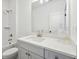 Upstairs bathroom featuring a bathtub, shower, modern sink, and white tiling at 1041 Endeavour Ct, Marietta, GA 30064