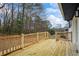 Wooden deck features great finishing and new wood planks at 3565 Collier Drive Nw Rd, Atlanta, GA 30331