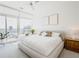 Sunlit main bedroom with large windows offering city views and a plush bed at 45 Ivan Allen Jr Nw Blvd # 1908, Atlanta, GA 30308