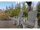 Cozy outdoor seating area with comfortable chairs and manicured landscaping at 1366 Kings Park Nw Dr, Kennesaw, GA 30152