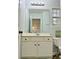 Bathroom vanity with a white cabinet at 235 Windcroft Nw Ln, Acworth, GA 30101