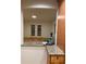 A kitchen area with granite countertops and a view to the next room at 5400 Roswell Rd # K1, Atlanta, GA 30342