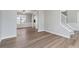 Dining area with crown molding, wainscoting and hardwood floors at 4284 Hathaway Nw Ct, Kennesaw, GA 30144