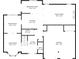 First floor plan showing living areas, kitchen, and garage layout at 4284 Hathaway Nw Ct, Kennesaw, GA 30144