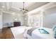 Serene main bedroom features bay windows, plush carpeting, and a tray ceiling at 2760 Sugarloaf Club Dr, Duluth, GA 30097