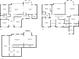 Combined floor plans for the first and second floor and basement at 403 Mill Xing, Canton, GA 30114