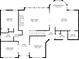 Floor plan of first floor featuring Kitchen, Living Room, and Dining Room at 403 Mill Xing, Canton, GA 30114