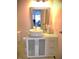 Modern bathroom featuring a vessel sink, and a chrome framed mirror at 2479 Peachtree Ne Rd # 1115, Atlanta, GA 30305