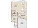 Detailed first floor plan showcasing the layout of the Gathering room, kitchen, bedrooms, and garage at 127 Silverton Dr, Dacula, GA 30019