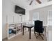 Bedroom with neutral carpet, natural light and a desk. Versatile space for living or work at 475 Highland Gate Cir, Suwanee, GA 30024