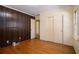 Bedroom with hardwood floors and a closet for storage space at 2436 Hazelwood Ne Dr, Atlanta, GA 30345