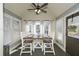 Bright dining area with vaulted ceilings and large windows for natural light at 9001 East Carroll Rd, Winston, GA 30187