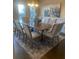 Formal dining room with chandelier and seating for eight at 171 Gorham Gates Dr, Hiram, GA 30141