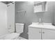 A clean, bright bathroom with white fixtures, including a tub with shower at 391 Mount Zion Sw Rd, Atlanta, GA 30354
