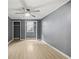 A bedroom with a ceiling fan and closets at 391 Mount Zion Sw Rd, Atlanta, GA 30354