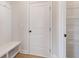 Mudroom entrance includes storage and bench at 7525 Homer Dr, Cumming, GA 30028