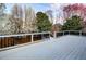 Expansive deck with white floors and black railings at 5004 Duxford Se Dr, Smyrna, GA 30082