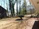 View of backyard surrounded by trees and privacy fence at 1546 Alverado Way, Decatur, GA 30032