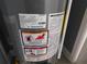 Close up of installed water heater warning and information labels at 1546 Alverado Way, Decatur, GA 30032