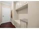 Mudroom features built in seating with storage at 4075 Winterberry Rd, Cumming, GA 30040