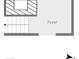 Floor plan depicting the layout of the foyer with stairway to the upper level at 801 Hemingway Rd, Stone Mountain, GA 30088