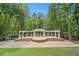 Outdoor gazebo with brick steps surrounded by a large green space for relaxing and enjoying the outdoors at 2869 Amesbury Nw, Kennesaw, GA 30144