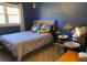 Stylish bedroom featuring constellation bedding, star decals, and unique drum set decor at 170 Dillard Ne Dr, Kennesaw, GA 30144