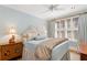 Comfortable bedroom with natural light, ceiling fan, and stylish furnishings at 30 Collier Nw Rd # 6, Atlanta, GA 30309