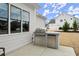 Built-in outdoor kitchen features a stainless steel grill and counter space for cooking convenience at 2903 Eva Clb, Acworth, GA 30101