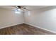 Finished bedroom featuring modern neutral colors, flooring and lighting at 3344 Creekwood Dr, Rex, GA 30273