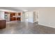 Open concept view of the kitchen leading into the living room at 3344 Creekwood Dr, Rex, GA 30273