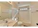 Bathroom featuring a shower and tub combination with a white vanity sink at 3202 Monarch Pine Dr, Peachtree Corners, GA 30071