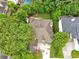 Aerial view of a home with well-maintained lawn, mature trees, and surrounding neighborhood at 910 Renaissance Way, Roswell, GA 30076