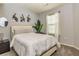 Bedroom featuring neutral walls, carpet flooring, and decorative artworks on the wall at 5008 Whiteoak Pointe Se # 15, Smyrna, GA 30080