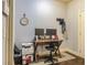 Functional home office with a wooden desk, dual monitors, and hardwood floors at 5008 Whiteoak Pointe Se # 15, Smyrna, GA 30080