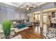 Spacious living room with hardwood floors, stylish furnishings, and ample natural light at 5008 Whiteoak Pointe Se # 15, Smyrna, GA 30080