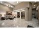 Elegant lobby with seating, tiled floor, elevators, and stylish decor at 1100 Howell Mill Nw Rd # 708, Atlanta, GA 30318