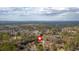 Aerial view of a wooded property highlighting the home's location and surroundings at 5382 Whitaker Nw Trl, Acworth, GA 30101