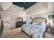 Large main bedroom with neutral decor, tray ceiling, and ample closet space at 2212 Austin Lake Se Dr, Smyrna, GA 30082