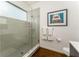 Modern bathroom features a glass-enclosed shower and a sleek design at 238 Olympic Pl, Decatur, GA 30030