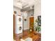 Laundry area equipped with a stacked washer and dryer, perfect for convenient laundry days at 138 Kirkwood Ne Rd # 9, Atlanta, GA 30317