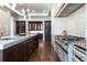 Stylish kitchen with sleek cabinets, an expansive island, and modern fixtures at 4615 Northside Dr, Atlanta, GA 30327
