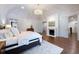 Spacious main bedroom with hardwood floors, fireplace, and natural light at 4615 Northside Dr, Atlanta, GA 30327