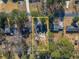 Aerial view of property highlighting its size and proximity to surrounding homes at 1890 Carla Dr, Morrow, GA 30260